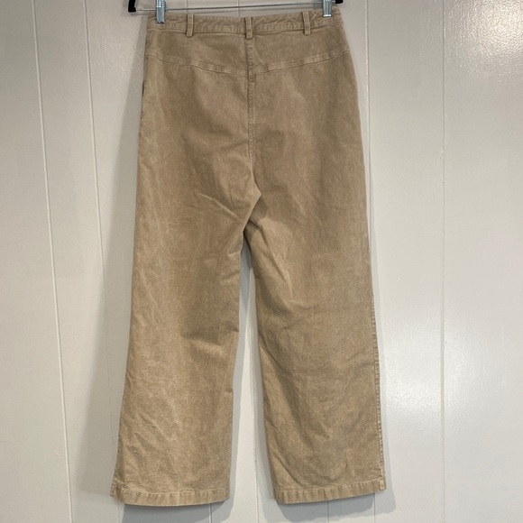 Mystree Pants Corduroy Flare Cabincore Gorpcore Beige Tan Size Large Size 30 - Picture 7 of 7